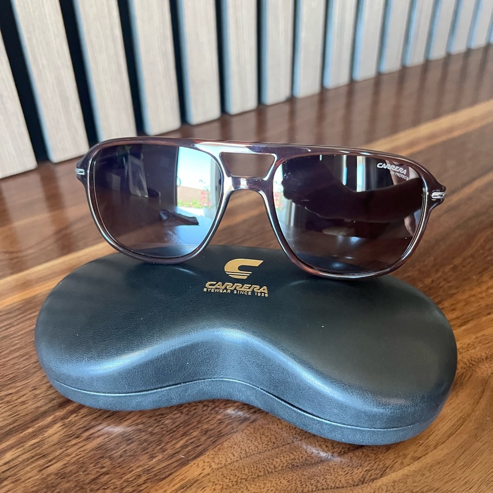 Carrera Dark Brown Aviator Sunglasses